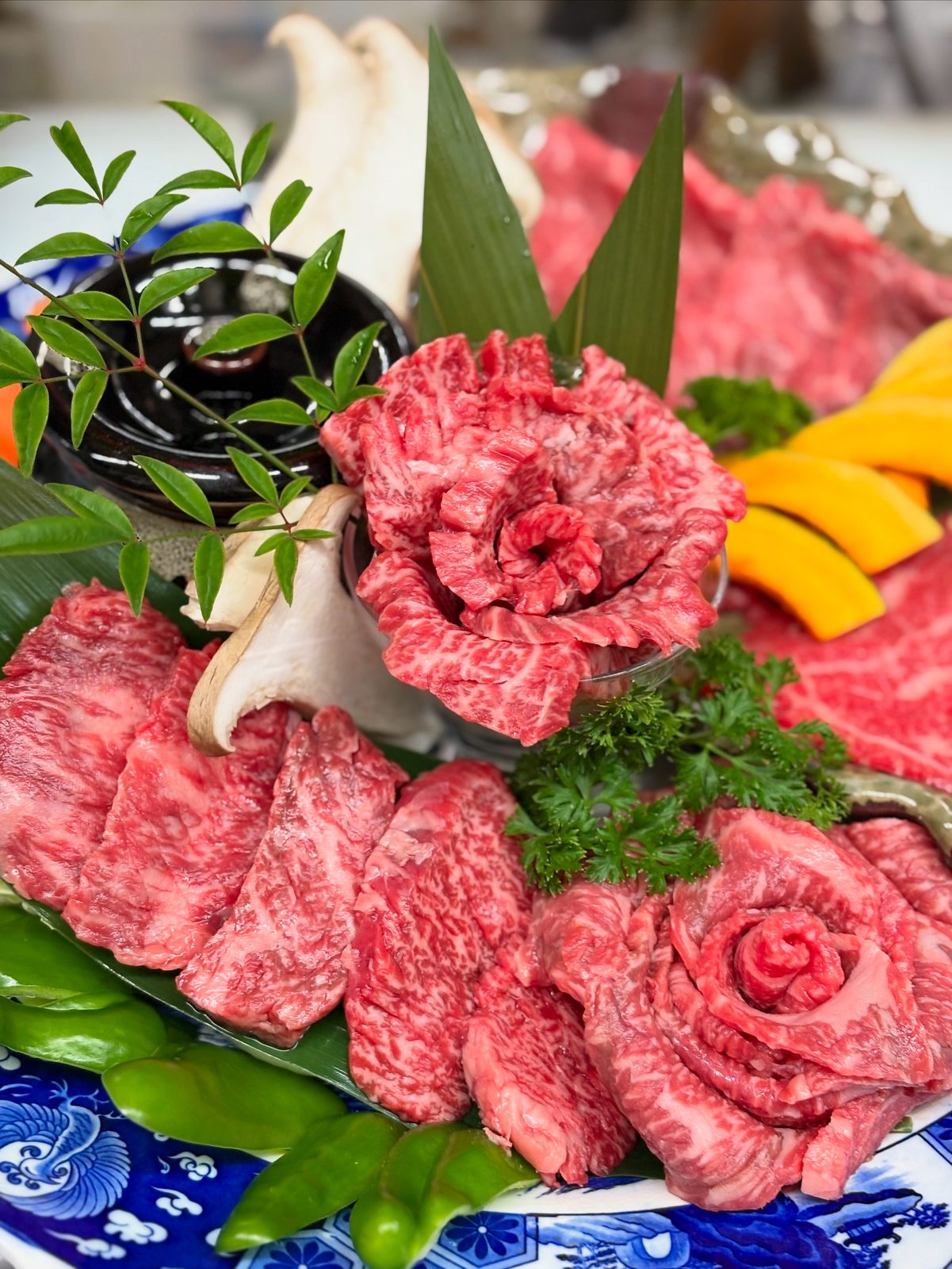 豊南焼肉 上豊南王道コースの肉盛り（QUEEN盛）